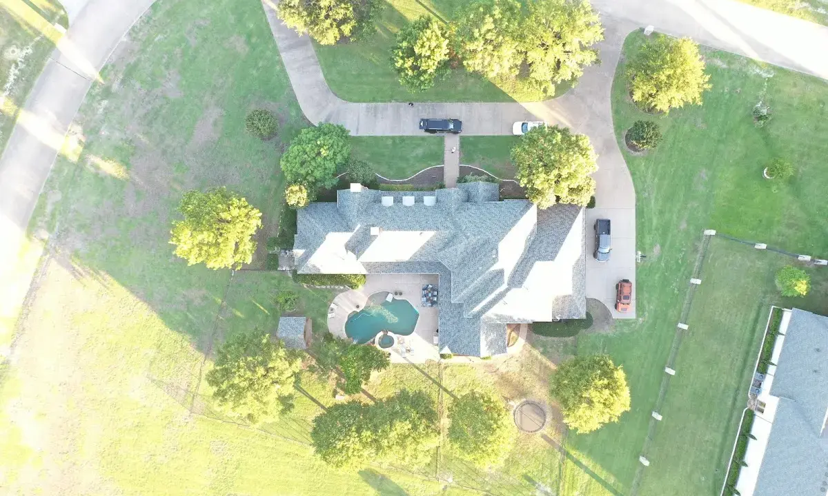 New shingle roof installation on a home in Cherry Creek